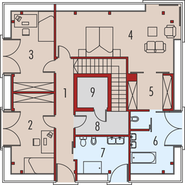 Piętro 1 projektu - Cube