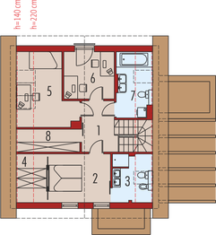 Poddasze projektu - Erna (z wiatą)