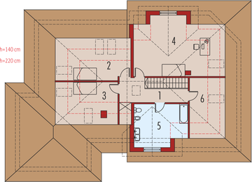 Poddasze projektu - Diuna G2 (lukarna)