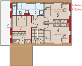 Poddasze projektu - Oskar (z wiatą) energo
