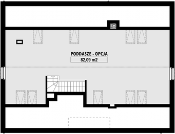 Poddasze projektu - E-171