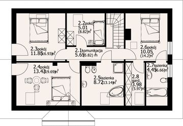 Poddasze projektu - Cisna m11