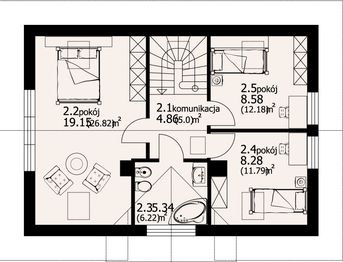 Poddasze projektu - Zawoja mk1x