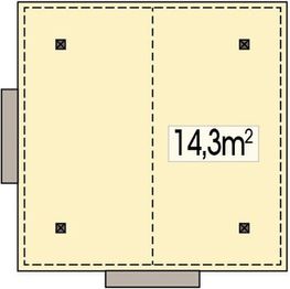 Rzut parteru projektu - Altana 1