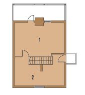 Poddasze projektu - Bronka (duża)