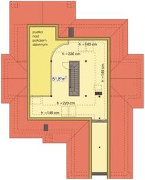 Poddasze projektu - Arabella 2BP 2-garaże