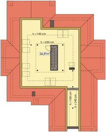 Poddasze projektu - Arabella AP 2-garaże