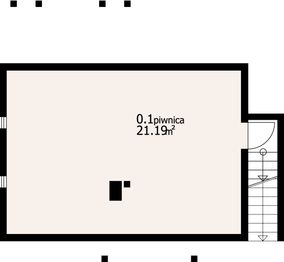 Piwnica projektu - Hoczew mała 9 dws