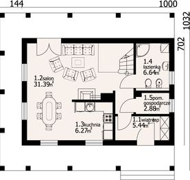 Parter projektu - Dom mazurski dw-01