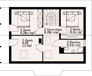 Poddasze projektu - Zawoja 3x dws