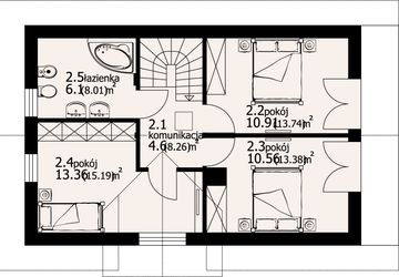 Poddasze projektu - Osiek wąski 19-01