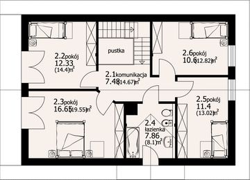 Poddasze projektu - Barlinek 35-01