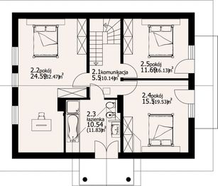 Poddasze projektu - Jaworki 15-01