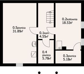 Piwnica projektu - Jaworze p-01
