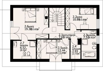 Poddasze projektu - Chabrowo m1