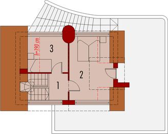 Poddasze projektu - Fred (letniskowy)