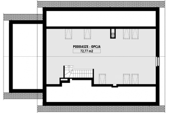 Poddasze projektu - E-170