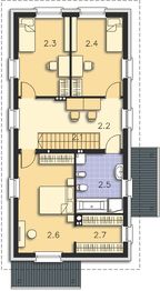 Piętro 1 projektu - Brunico LMP345