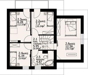 Poddasze projektu - Gładyszów mały m