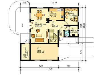 Parter projektu - 169 DL drewniany