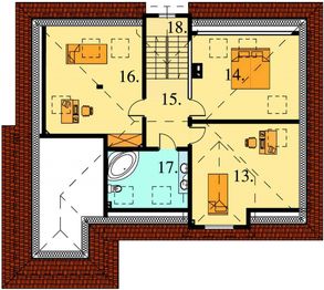 Poddasze projektu - Czesława drewniany