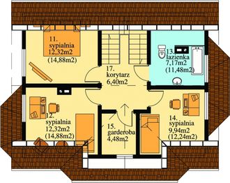 Poddasze projektu - Zuzanna drewniany
