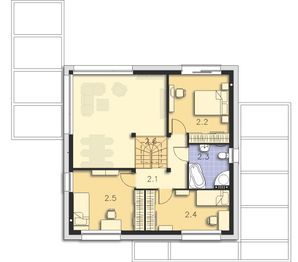 Piętro 1 projektu - Koge DCP402