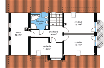 Poddasze projektu - BS-09 dwurodzinny