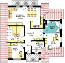 Poddasze projektu - BS-10 dwulokalowy