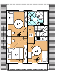 Poddasze projektu - A-133 Dom szkieletowy