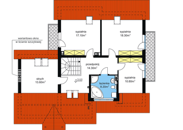Poddasze projektu - BS-11 dwulokalowy