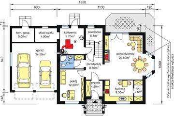 Parter projektu - BW-12 garaż 2 stanowiskowy