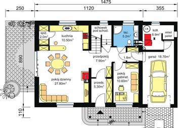 Parter projektu - BW-17 z frontem południowym