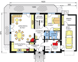 Parter projektu - BW-24 z garażem