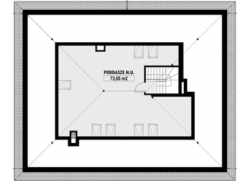 Poddasze projektu - E-174