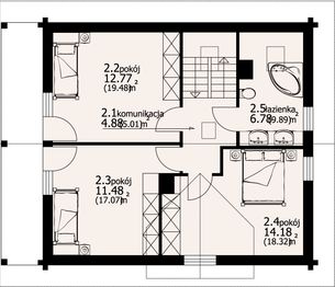 Poddasze projektu - Osiek dw 95