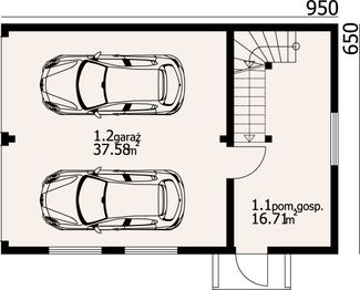 Parter projektu - Garaż gds 2-04