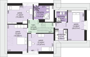 Poddasze projektu - Dom przy Cyprysowej 47