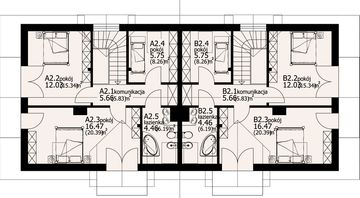 Poddasze projektu - Gilowo 9 ab