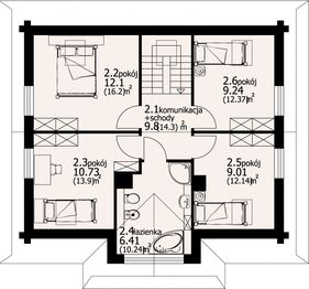 Poddasze projektu - Jurgów 15 dw