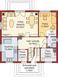Parter projektu - Domek Ciepły (012 BD)