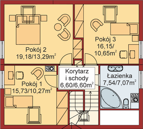 Poddasze projektu - Domek Ciepły (012 BD)