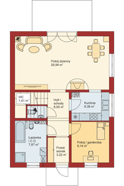 Parter projektu - Domek Południowy (015 BK V2)