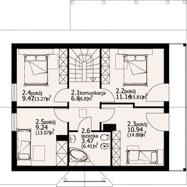 Poddasze projektu - Brzeg średni 13 dw