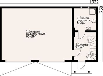 Parter projektu - Budynek gospodarczy bg-2