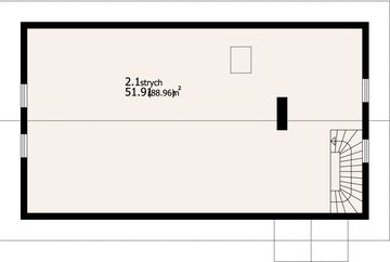 Poddasze projektu - Budynek gospodarczy bg-2