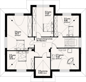 Poddasze projektu - Chmielowice m