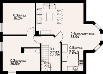Piwnica projektu - Sadowo 9