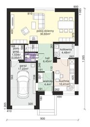 Parter projektu - Dom przy Amarantowej 3