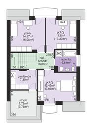 Poddasze projektu - Dom przy Amarantowej 3